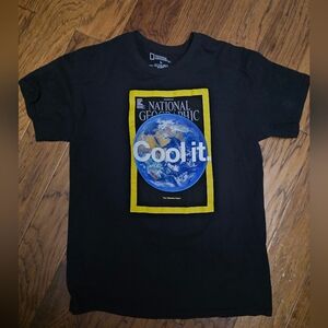 National Geographic "Cool It" Graphic T-Shirt sz Large